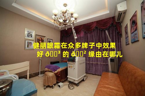 健丽眼霜在众多牌子中效果好 🌳 的 🌲 缘由在哪儿